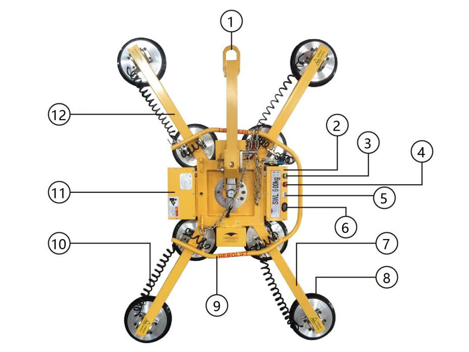 Pneumatic glass lifter lifting moving machine glass lifter2