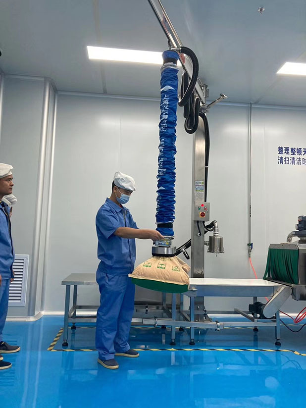 Vacuum tube lifter capacity 10kg -300kg for sack handling5